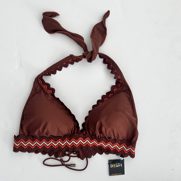 Despi Brown Bikini Set | Fixed Triangle Top & Full Bottom New with Tags - Picture 5 of 12